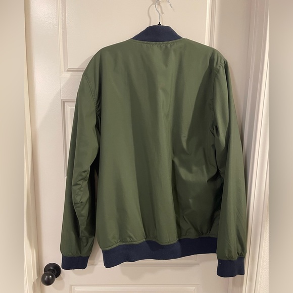 Vans Bomber Jacket, Army Green/Navy Blue, Men’s, L - Picture 2 of 4